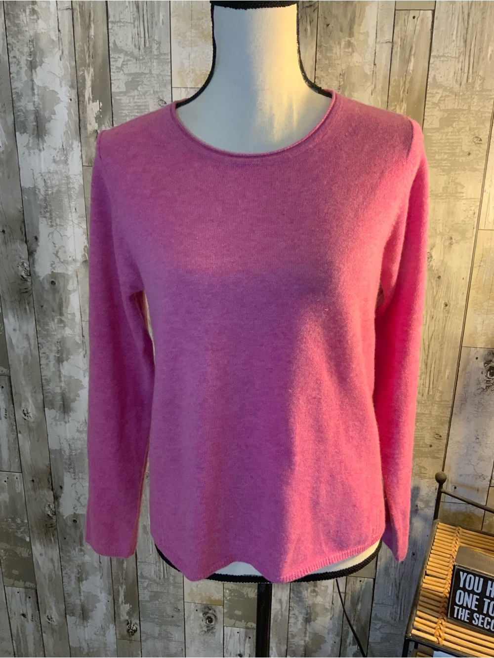 Poetry Cashmere Sweater in Hot Pink
